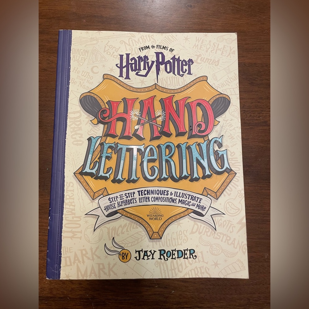 Harry Potter Hand Lettering Guide by Jay Roeder - Multicolor